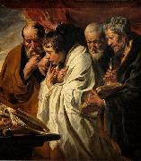 Jacob Jordaens The Four Evangelists oil on canvas